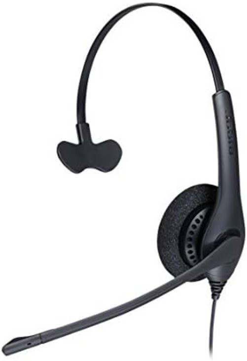 Jabra Biz 1500 QD Mono Headset with GN 1200 Universal RJ9 Deskphone Smart Cord