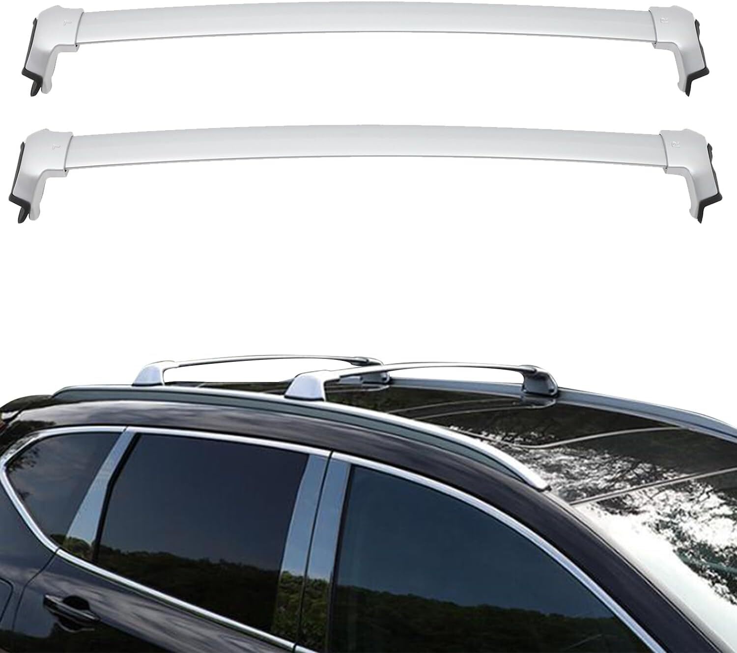 Roof Rack Rails for Honda 2017-2022 Honda CR-V CRV Roof Cross Bars 08L04-TLA-100