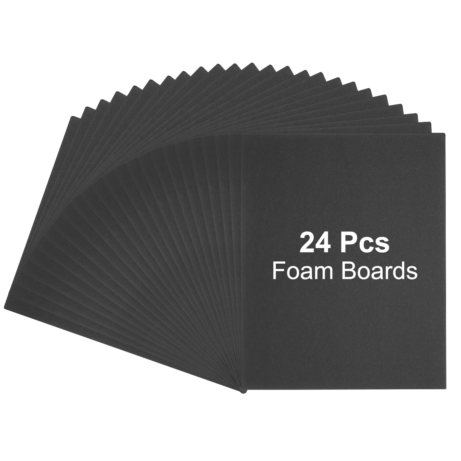 24Pcs Foam Boards,  406 x 305 x 3/16" (5mm)  Thick Foam Core Board, Black
