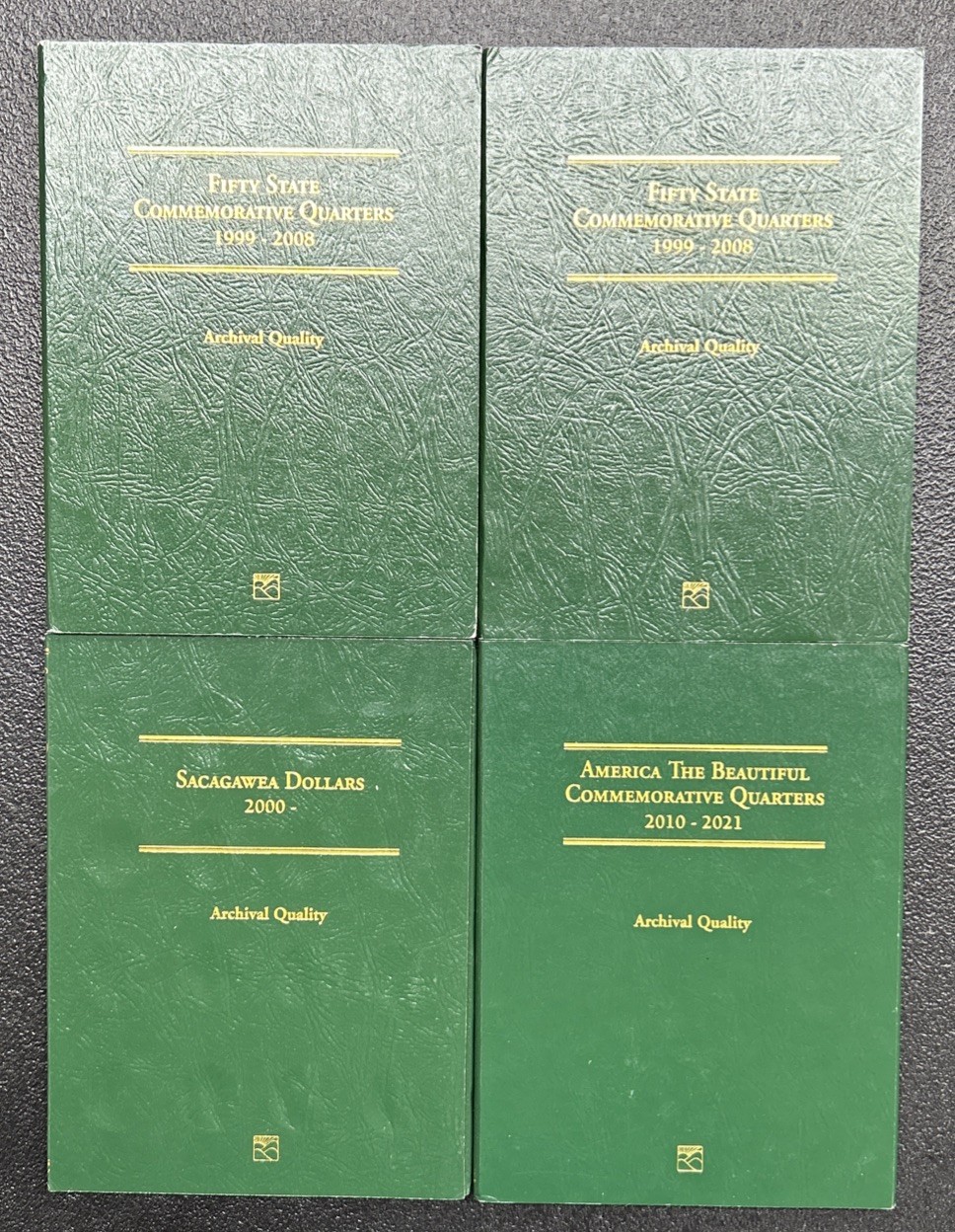 Lot Of 4 Commemorative EMPTY Coin Binders ‘99-‘08(2) ‘00 ‘10-‘21