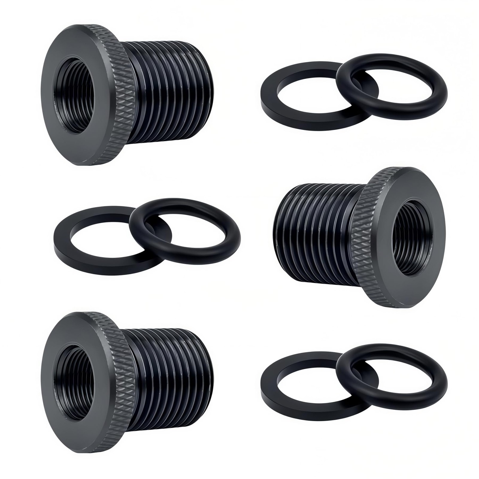 3 Pack Thread Protector and Washers, 1/2 * 283/4 * 16, Black