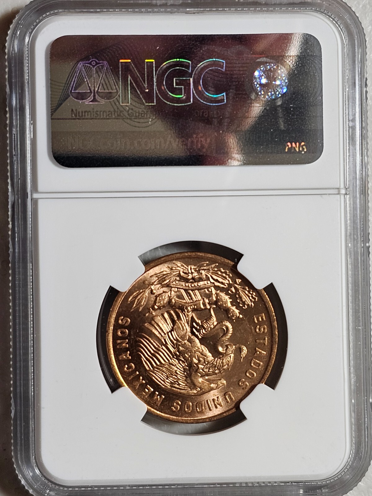 Mexico 20 Centavos 1965 Mo NGC MS 65 RD