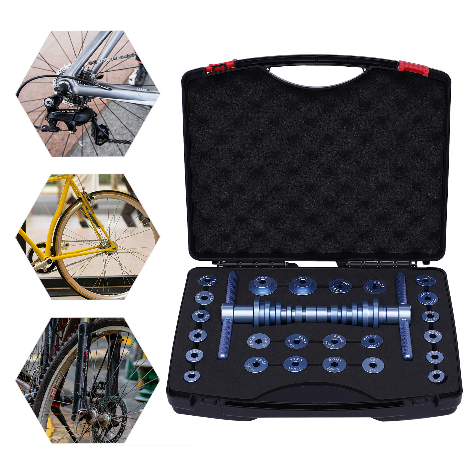 Bicycle Bearing Press Set Installer Tool Kit Set Turning Point for Wheels Hub