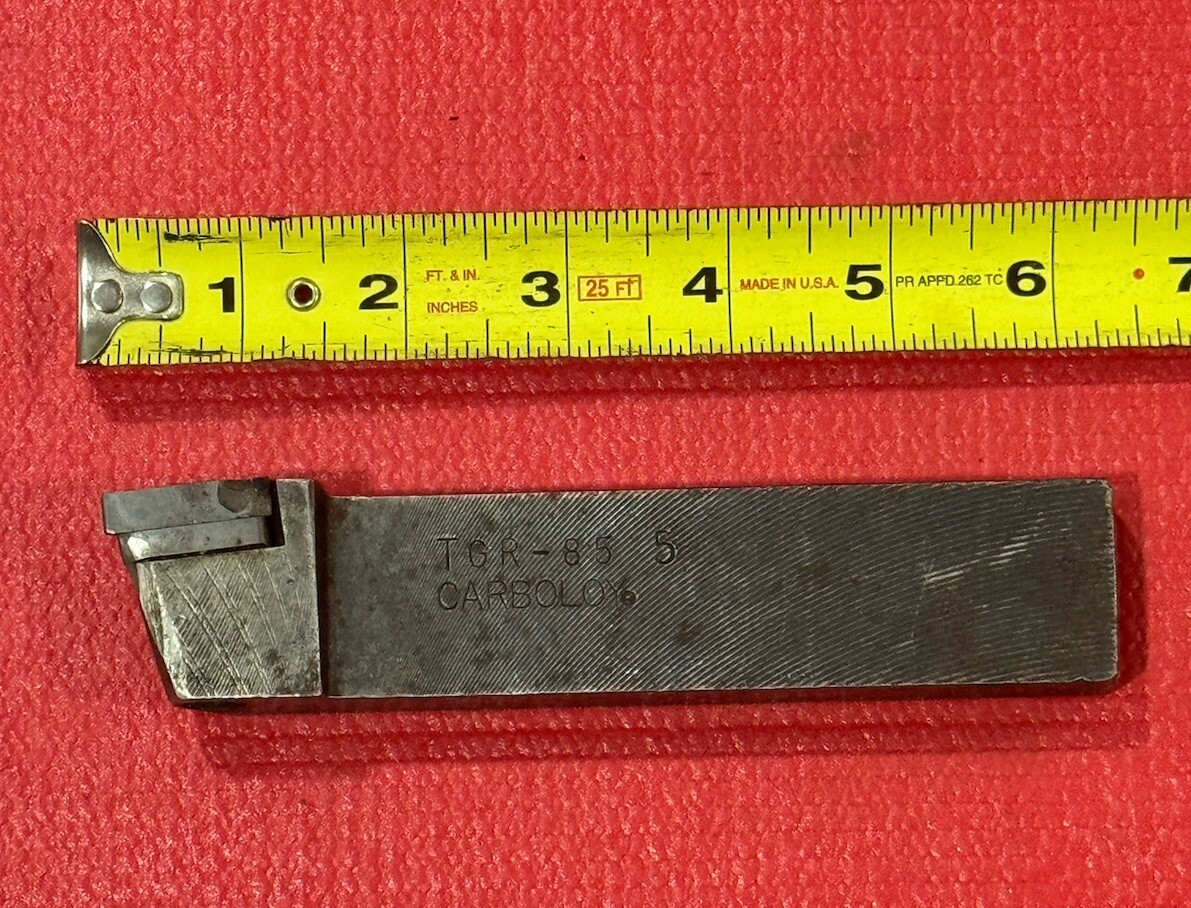 Vintage CARBOLOY TGR-85-5 INDEXABLE TOOL HOLDER
