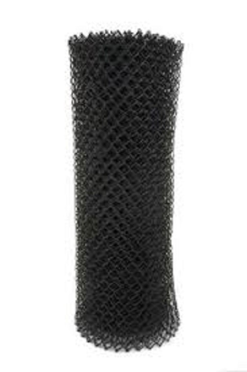 300' OF 5' HIGH BLACK POOL CODE CHAIN LINK WIRE 1-1/4" MESH FABRIC 11 GAUGE