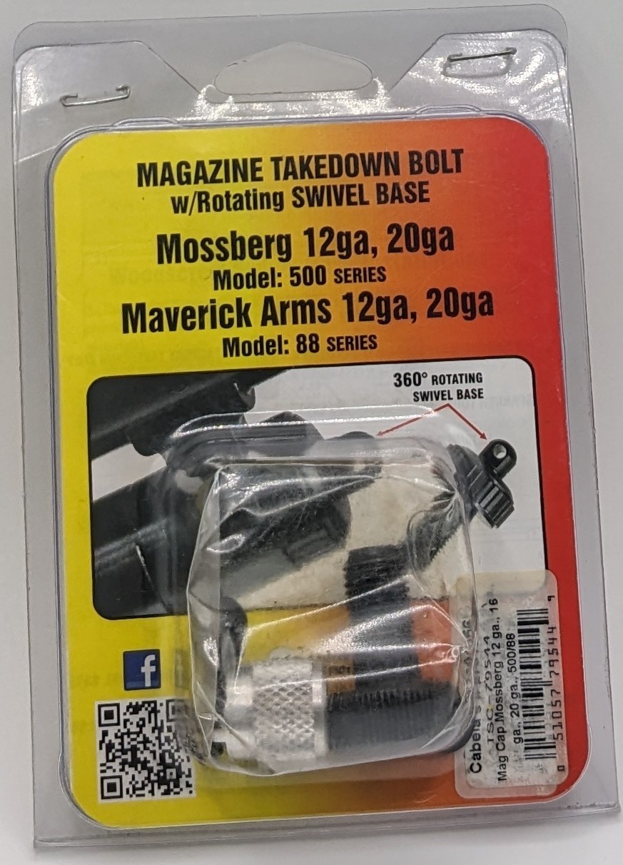 Outdoor Connection Magazine Takedown Bolt BLK Shotgun Pump Mossberg Gauge Steel