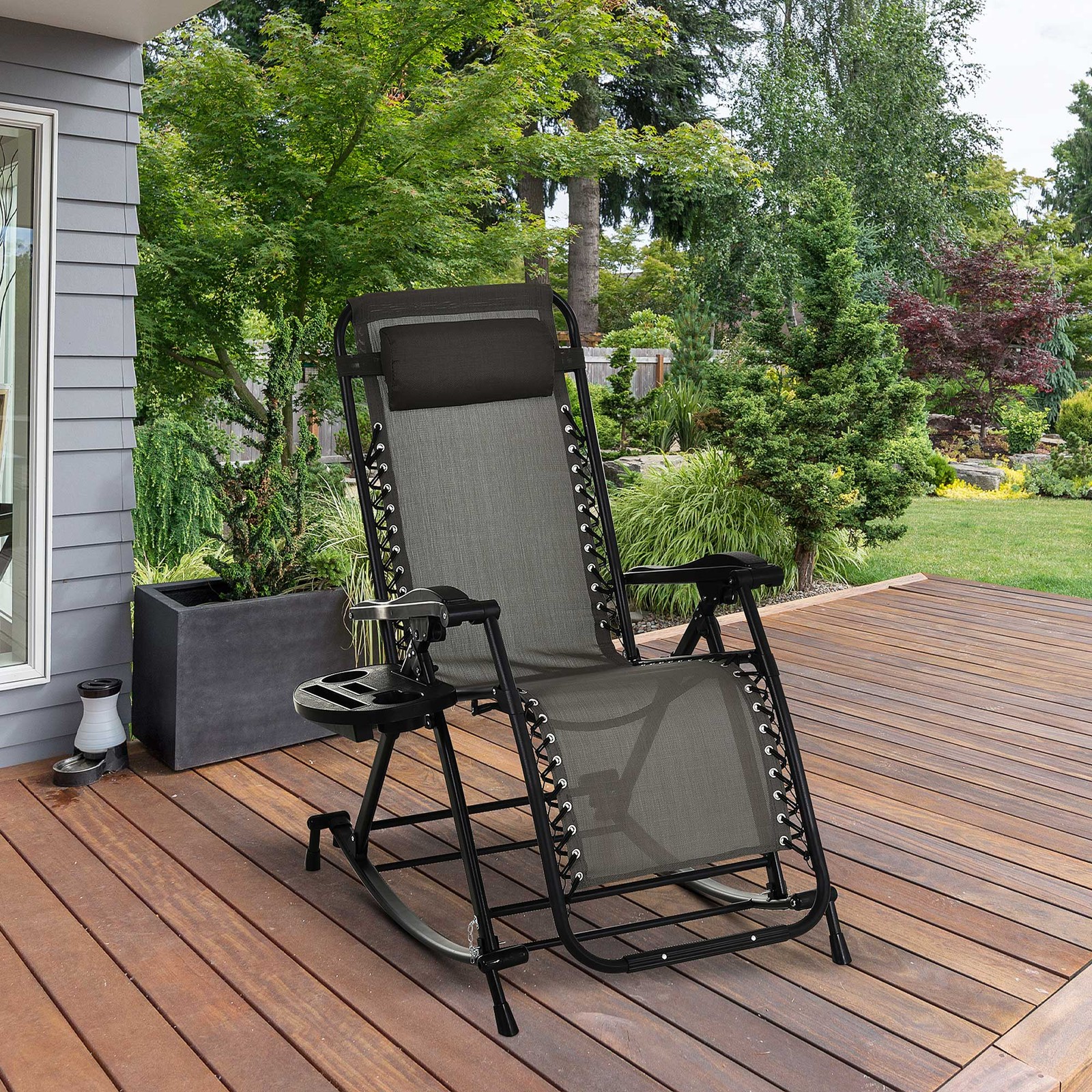 Reclining Lounge Zero Gravity Weightless Feel Double Bungee Support System