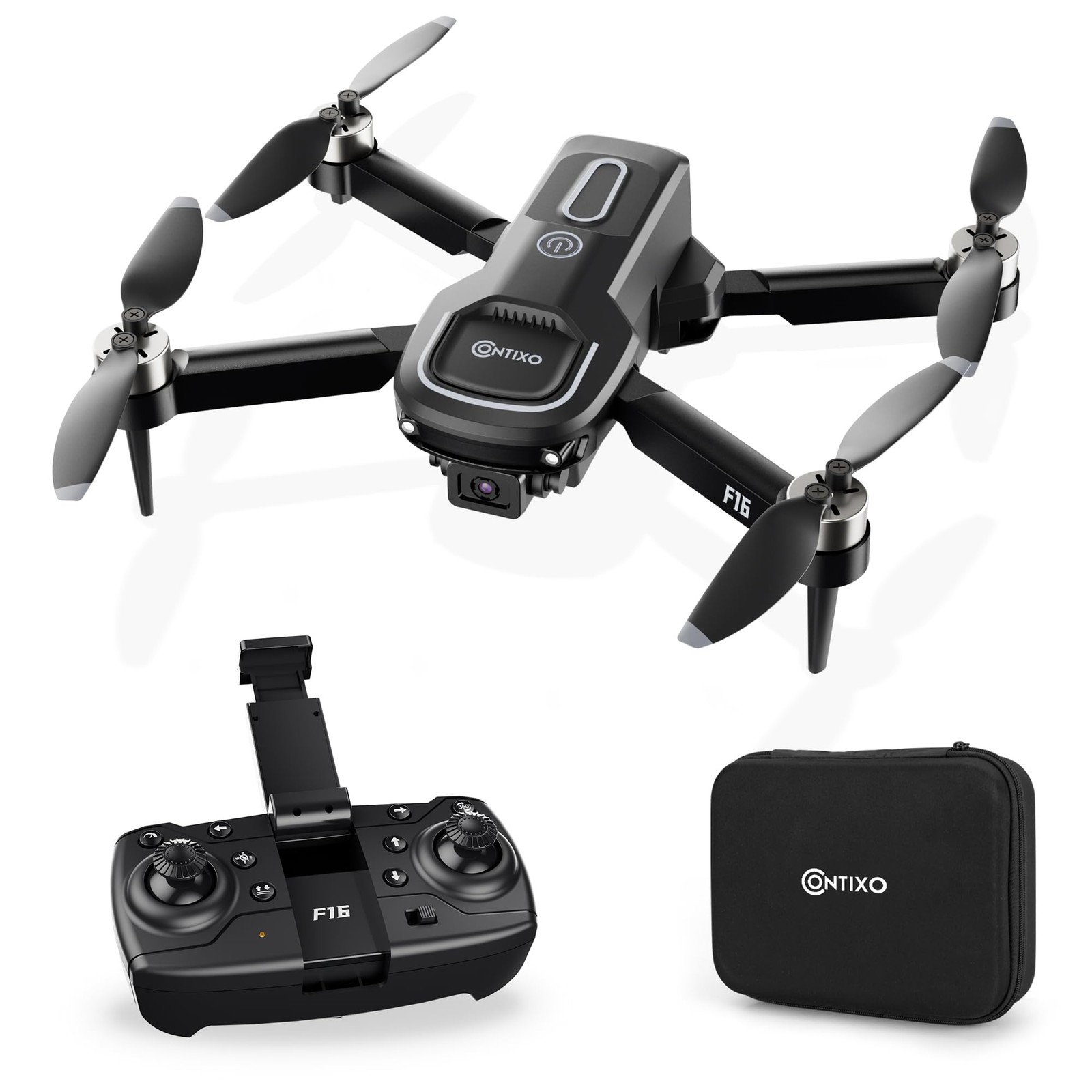 Contixo F16 Camera Drone - Brushless Motor, Foldable, RC Quadcopter, 1080p HD