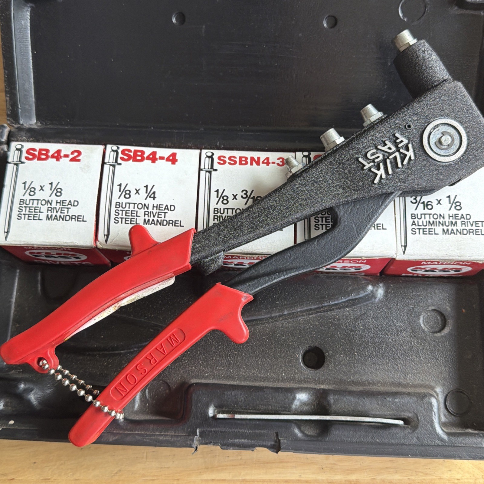 Blue Point Tools x Marson Klik Fast Hand Riveter Kit W/ Rivets HP-200A