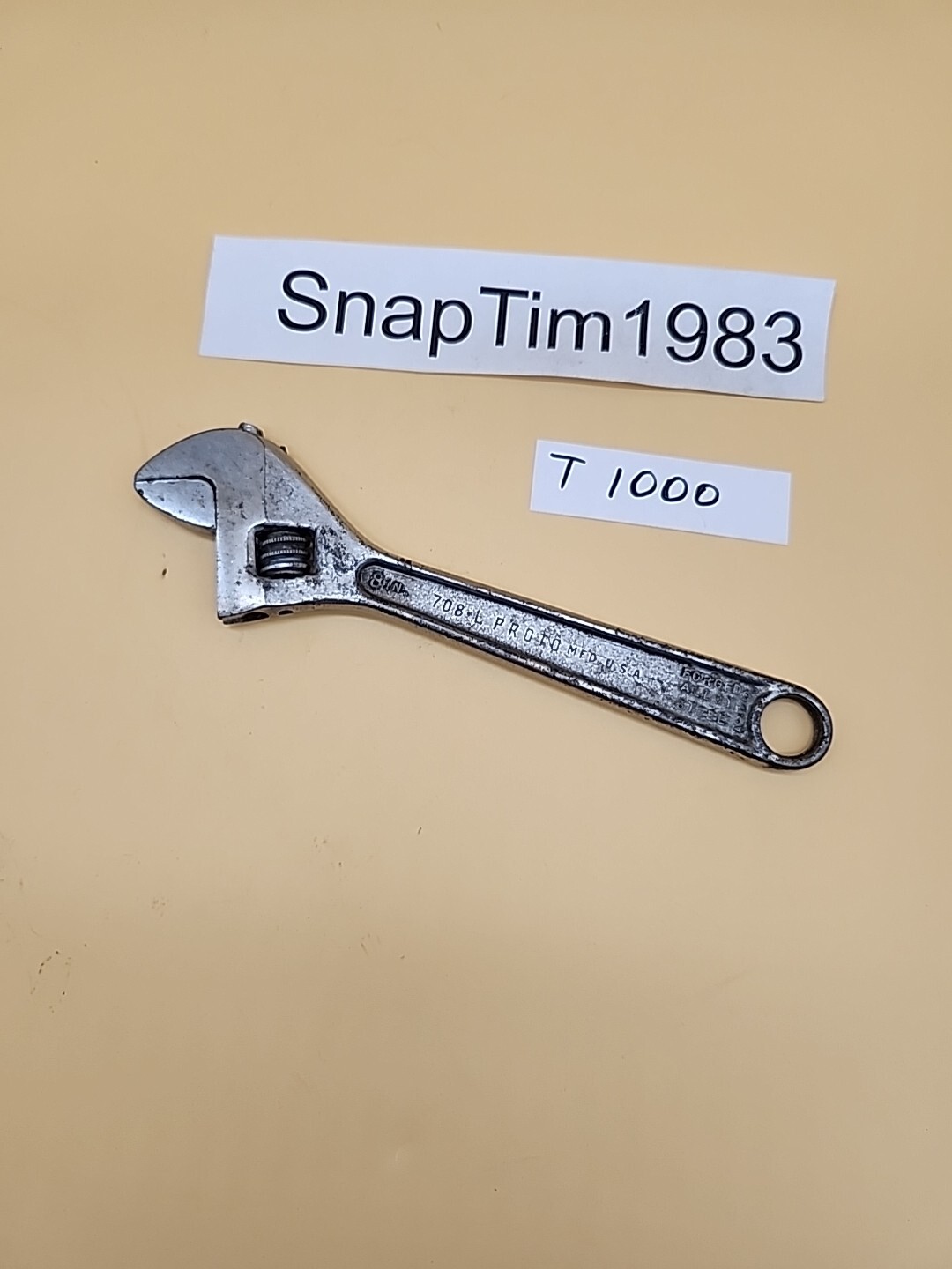 Proto clik stop 708 L 8" Adjustable Wrench.  USA