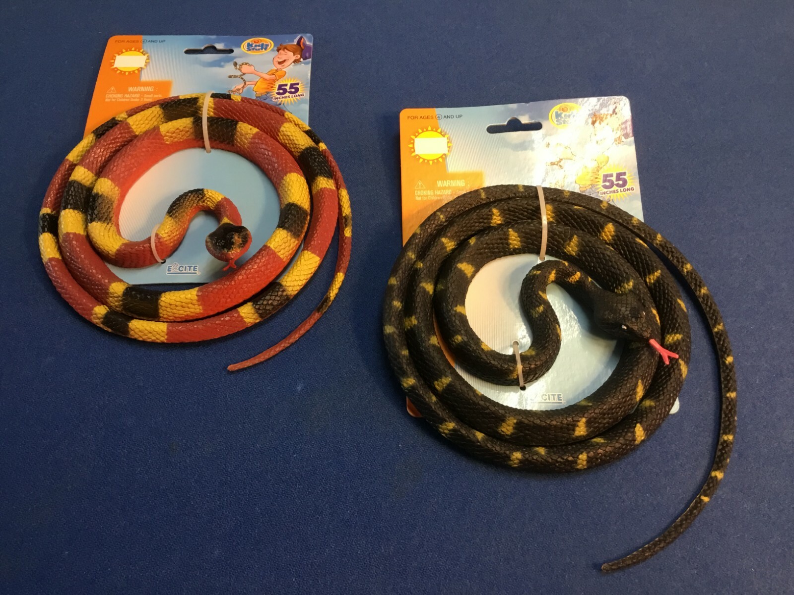 Toy wild animals:  colorful snakes,  You choose your favorite!