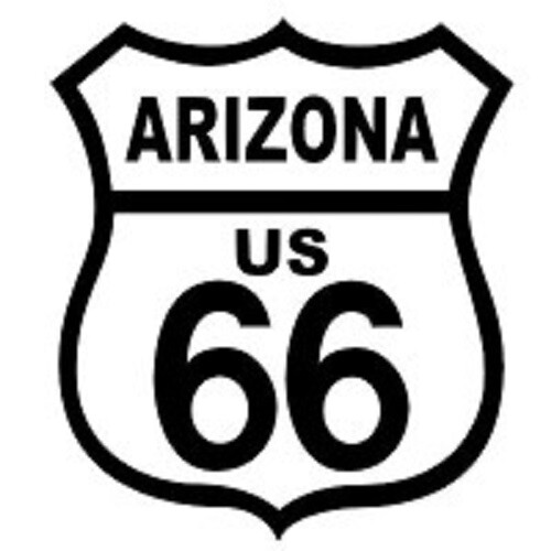 ROUTE 66 ARIZONA EMBROIDERED IRON ON VEST JACKET BIKER PATCH **FREE SHIPPING**