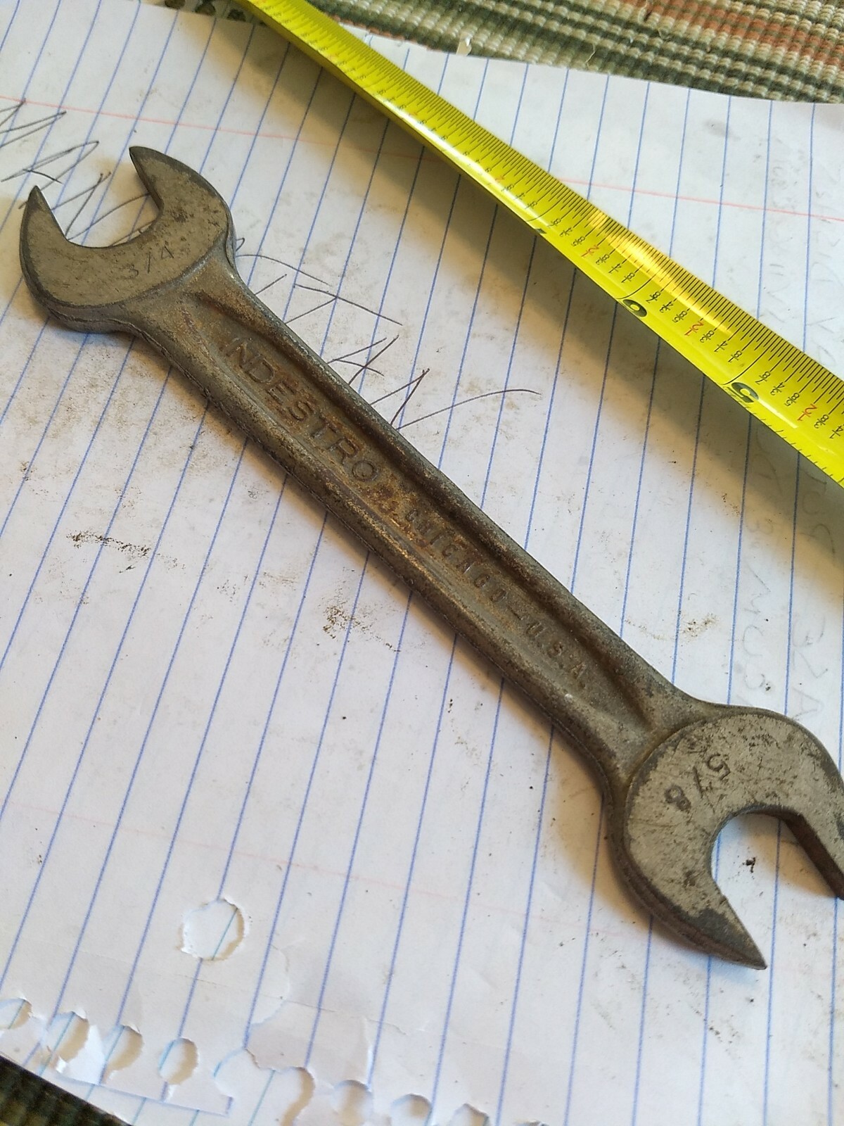Indestro 5/8-3/4 Open End Wrench 729