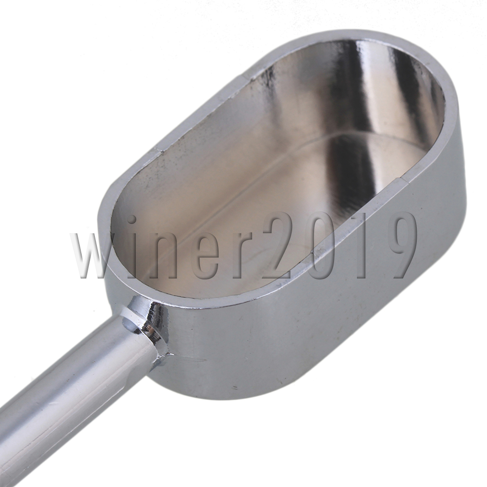 Zinc Alloy Oval Closet Rod Support Hanging Seat 1.85x0.57inch Silver Pack of 6