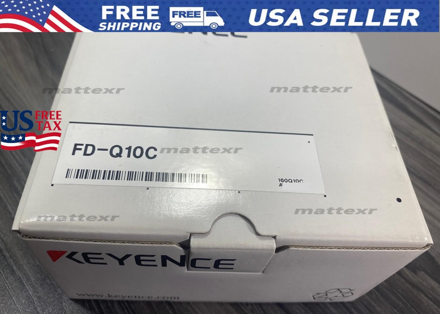 New Keyence FD-Q10C Clamp-on Digital Flow Sensor w/ Sensor Bracket 20-30VDC -USA