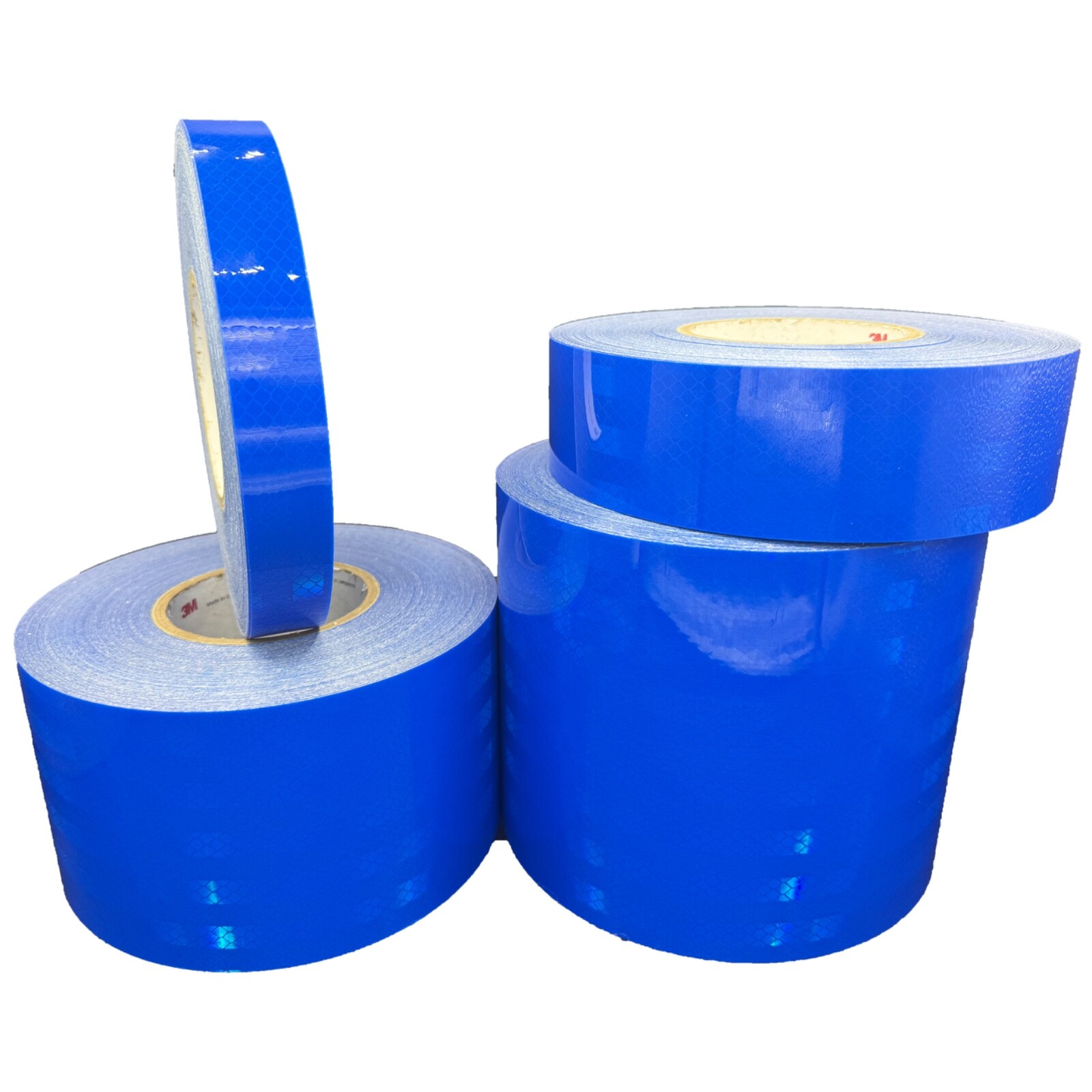 Blue Reflective Tape 3M 3430 EGP (1", 2", 4", 6") Air Backed Micro Prismatic