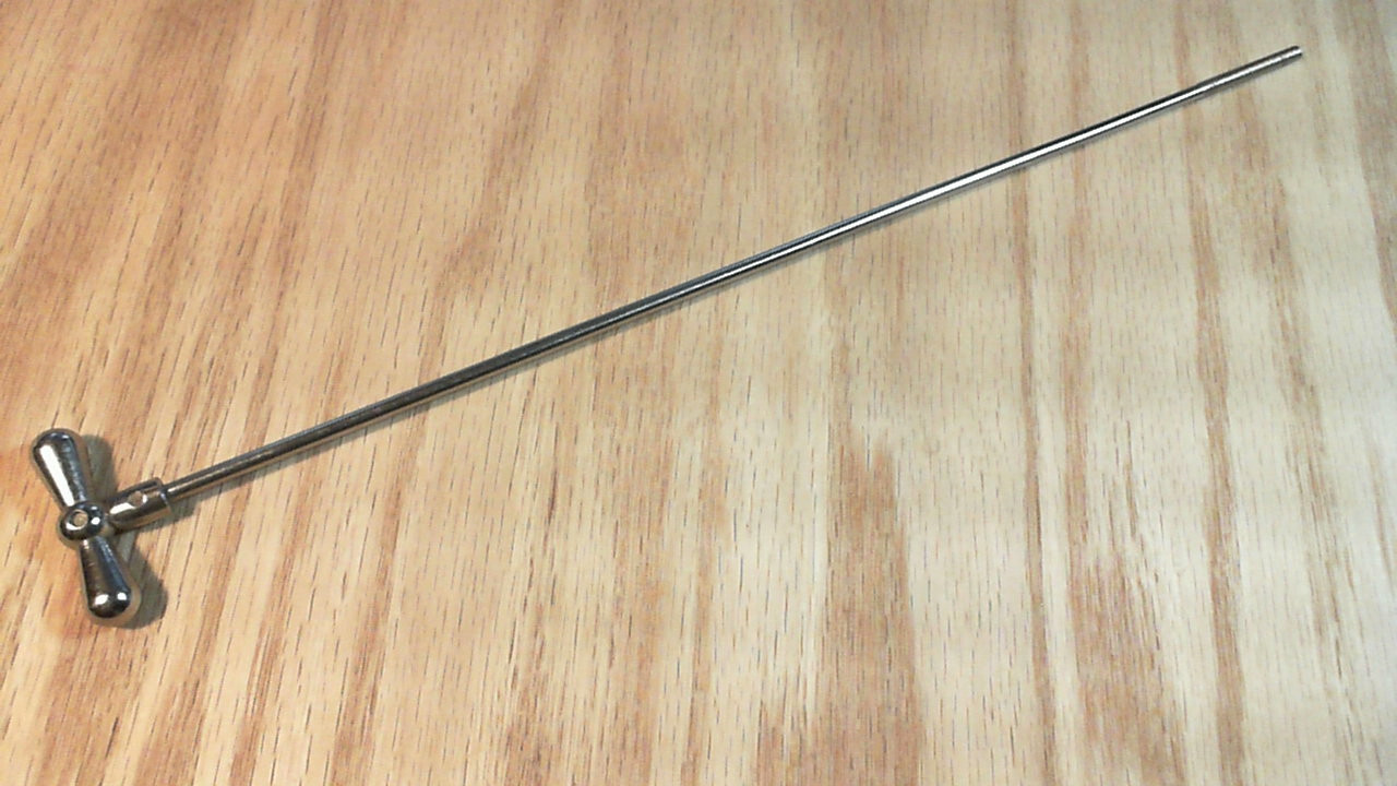 ROGERS VINTAGE 60s Bow-tie LONG BASS DRUM T-ROD TENSION CHROME 15" D224-12