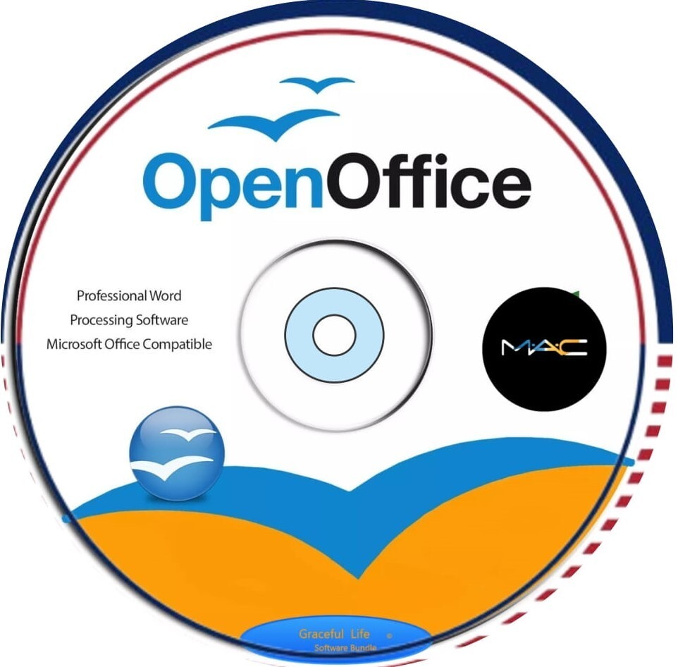 OpenOffice Software Suite for MAC DVD Word Processing Home Student Business