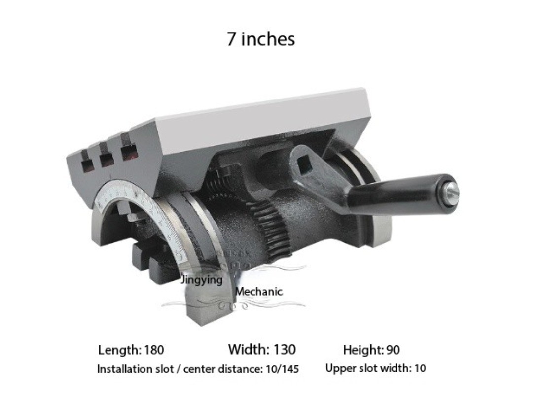 Adjustable-angle Tilting Rotary Table for Milling Machines Tilting Worktable