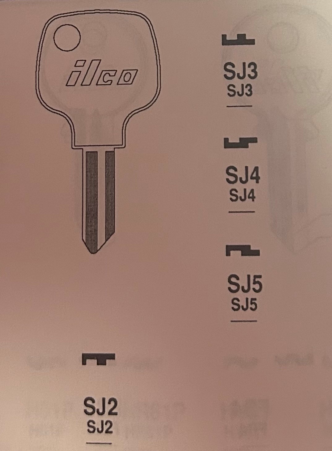 Dominion Lock SJ3 Key Blank uncut (1 Pc)