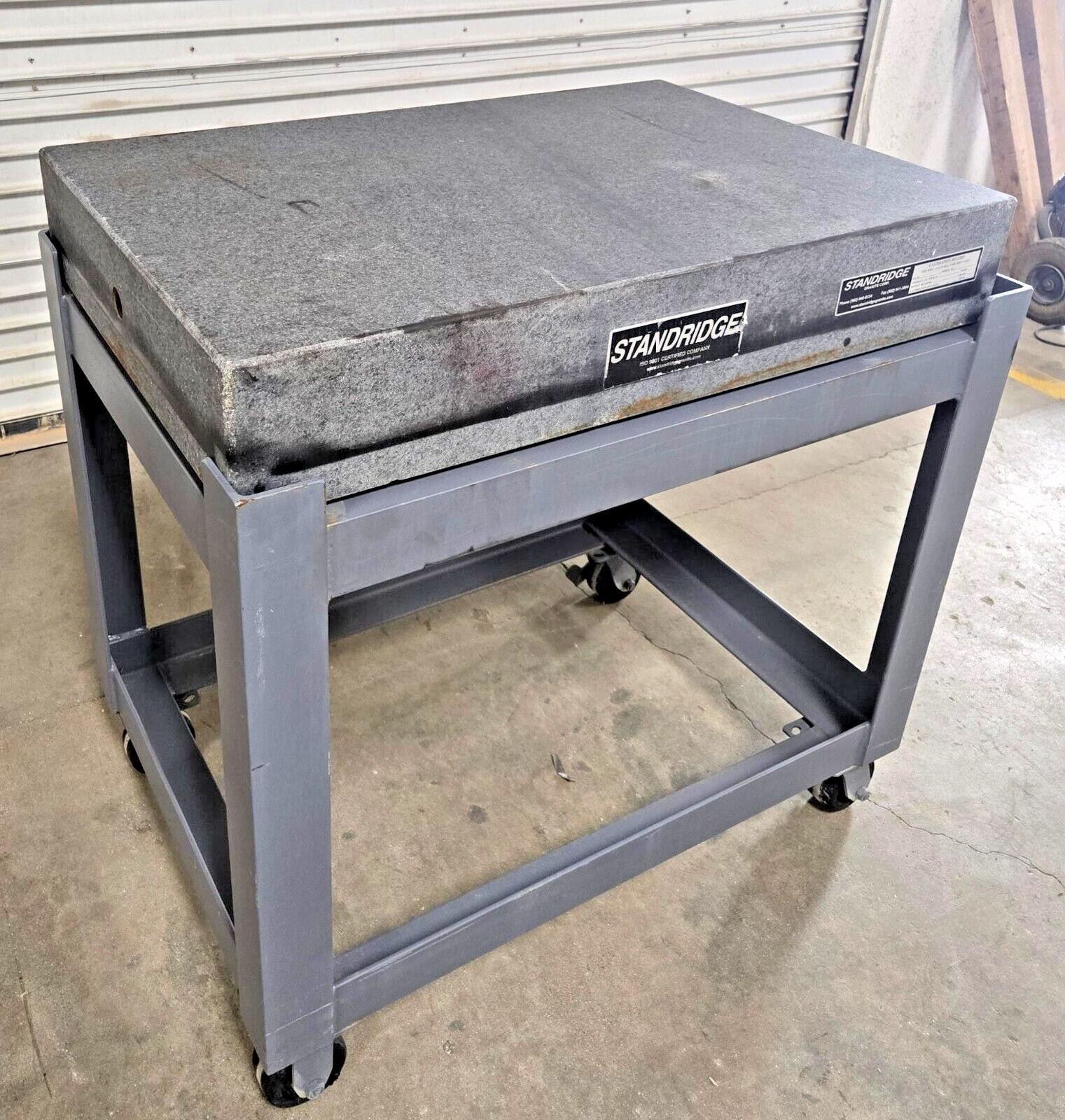 Standridge PRECISION Granite Table Surface Inspection Plate 36" x 24" x 6"