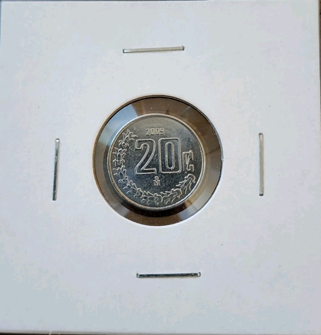 2009 Mexico 20 Cents Centavos Coin – Brilliant Uncirculated (BU / UNC)