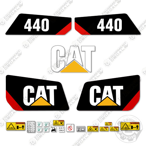 Fits Caterpillar 440 Backhoe Decal Kit - 7 YEAR OUTDOOR 3M VINYL!
