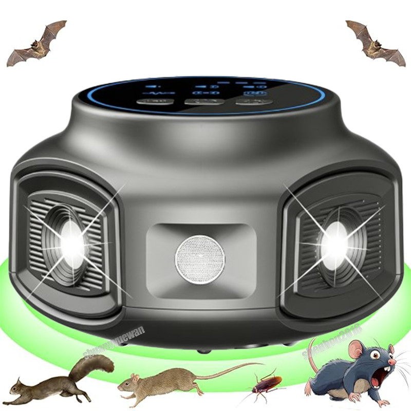 Pest Repeller Mouse Blocker Rat Deterrent 4-in-1 Ultrasonic Rodent Repellent