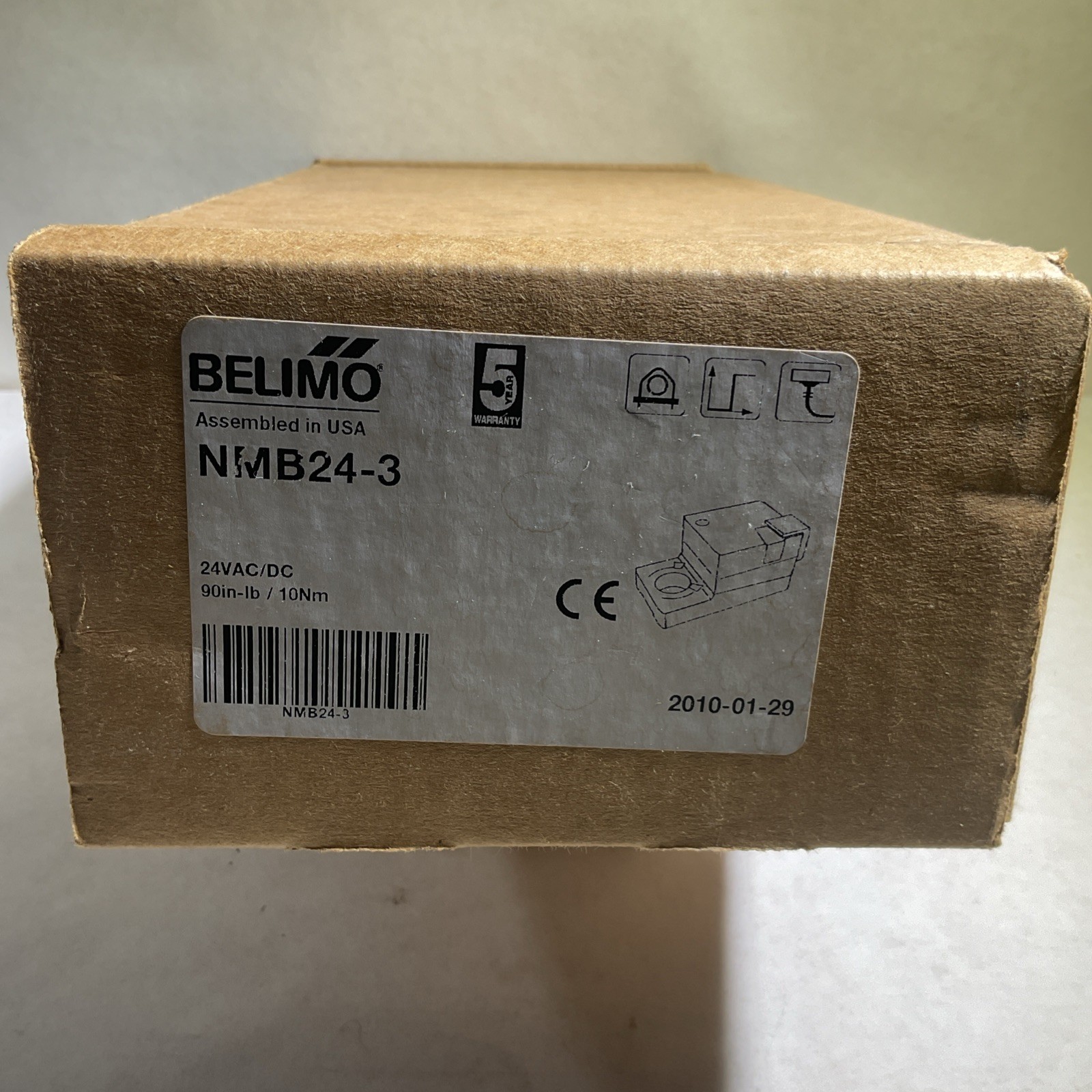Belimo AMB24-3 HVAC Damper Actuator 24 VAC/DC Corded Electric 180 in-lb