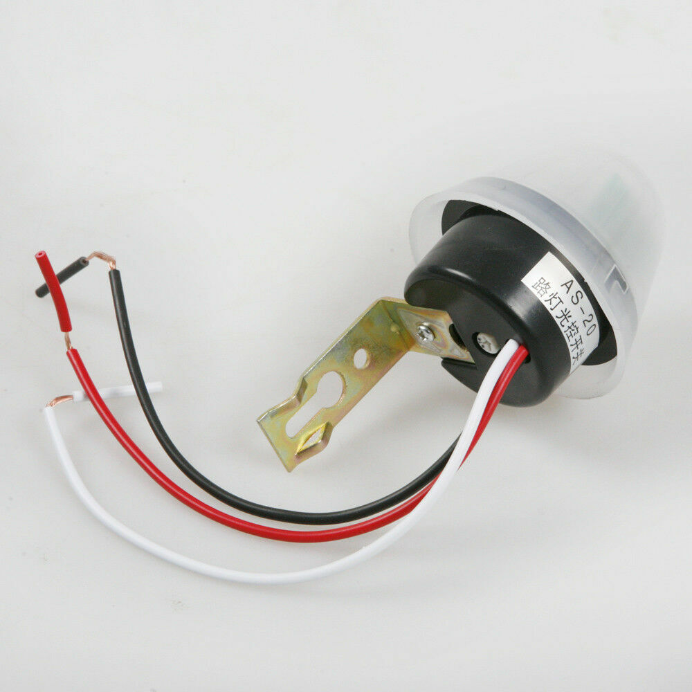 2PC AC/ DC 12V Ajustable Auto On Off Light Switch DC AC Photo Control Sensor US