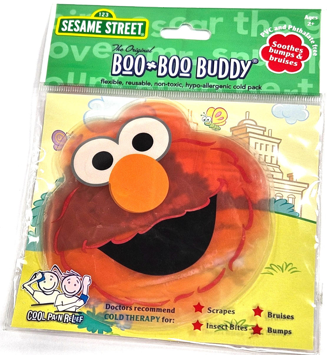 The Original BOO-BOO BUDDY 123 Sesame Street ELMO Reusable Cold Pack