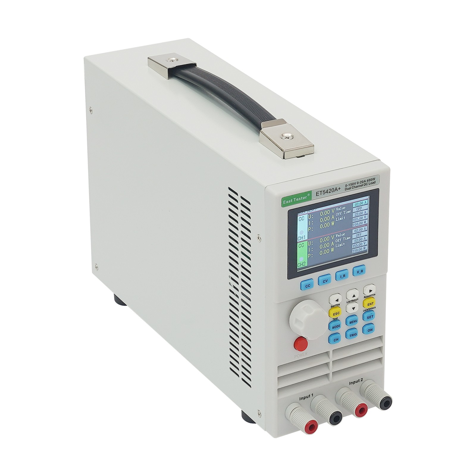 Programmable DC Electronic Load Tester Battery Tester Dual Channel Testing 400W