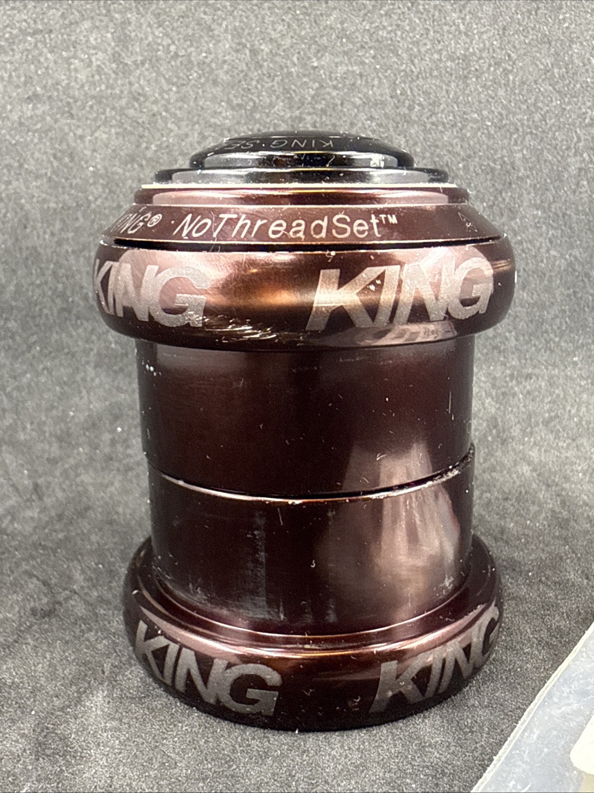Chris King NoThreadSet DEVOLUTION Root Beer Headset MTB 1.5" to 1-1/8" VERY GOOD