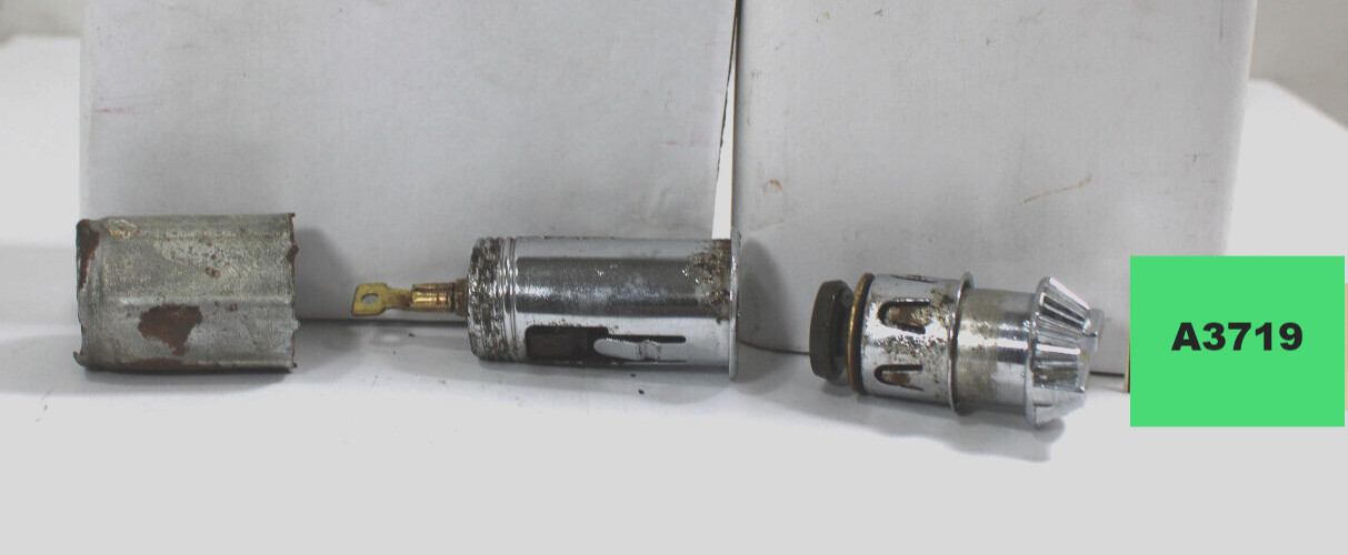 1955 DODGE CORONET CIGARETTE CHROME LIGHTER ASSEMBLY KNOB & BEZEL