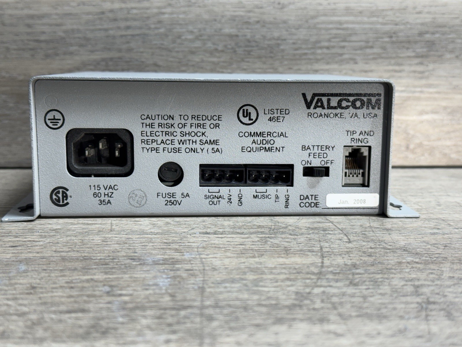 Valcom V-2000A 1 Zone One-Way Basic Integrated Page Control