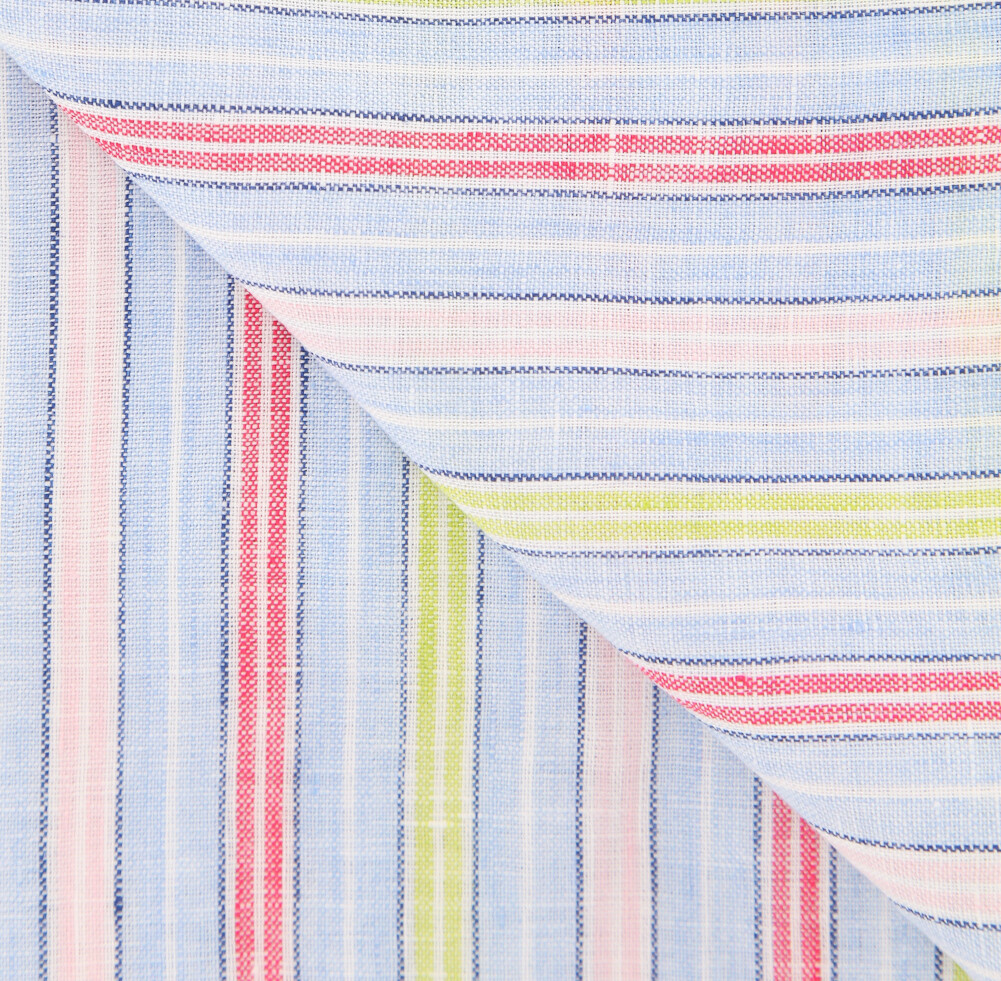 Luigi Borrelli Multi-Colored Striped Long Scarf - 58" x 27" - (LBSS12167)