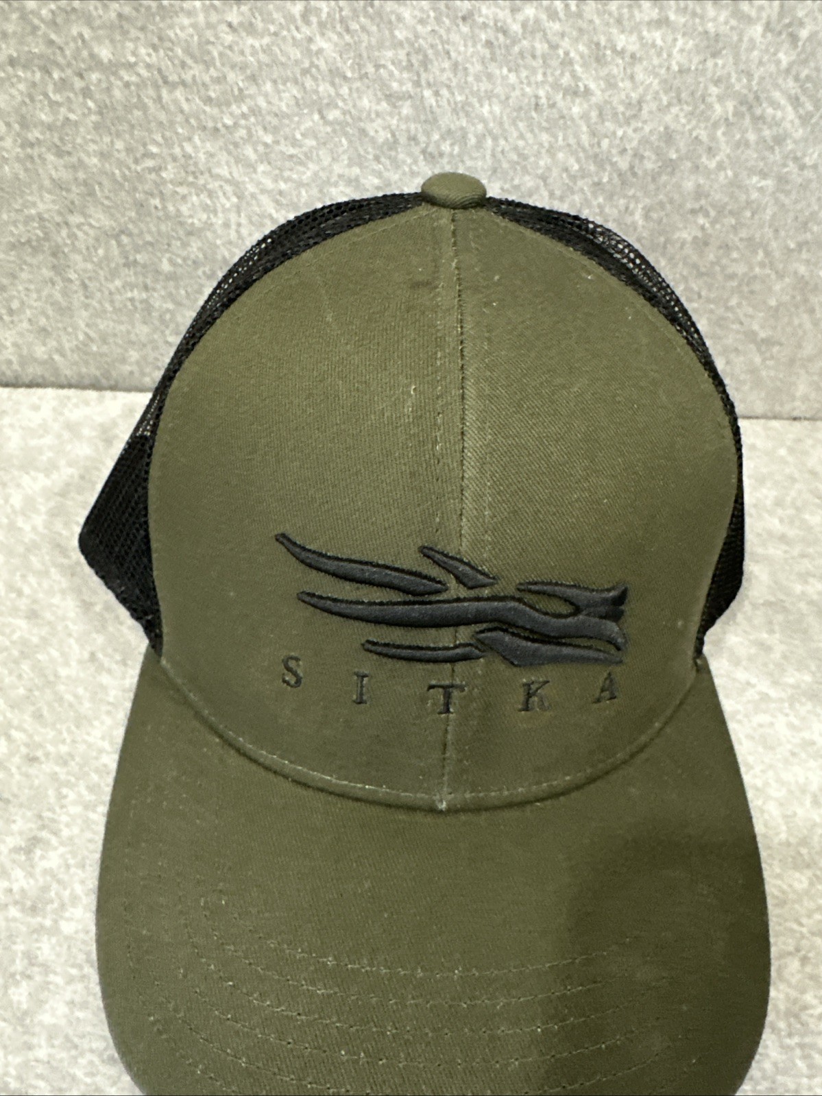Sitke Icon Mid Pro Trucker Hat Snapback Cypress Green & Black - EXCELLENT
