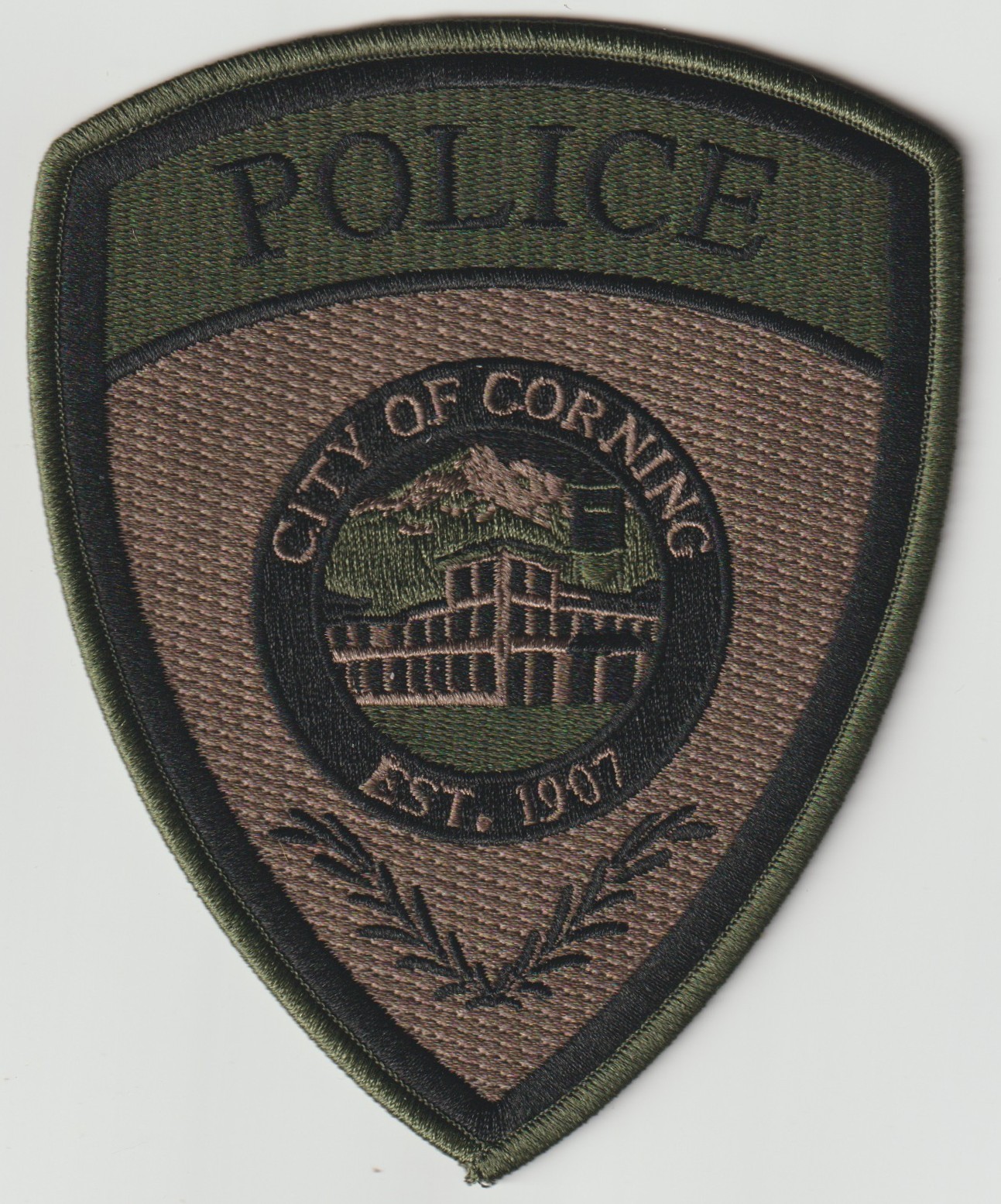Corning, California Police {RARE} Subdued Version!