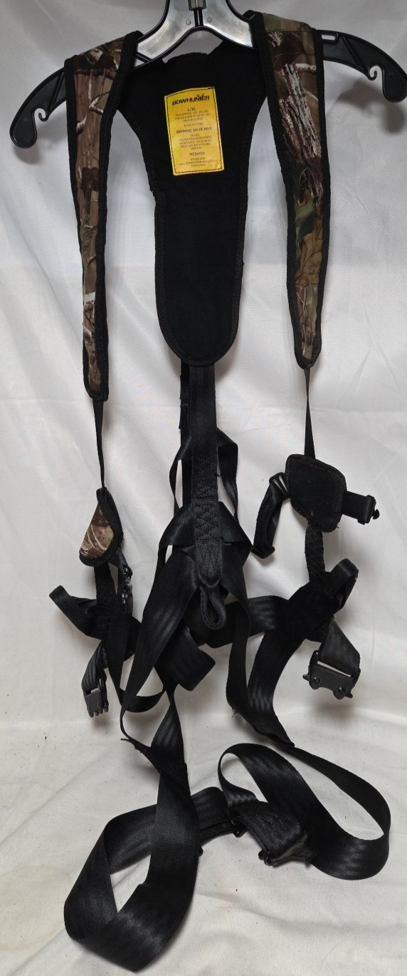 Hunter Safety System Bowhunter Tree Stand Harness Camo L/XL to 3XL 300lb
