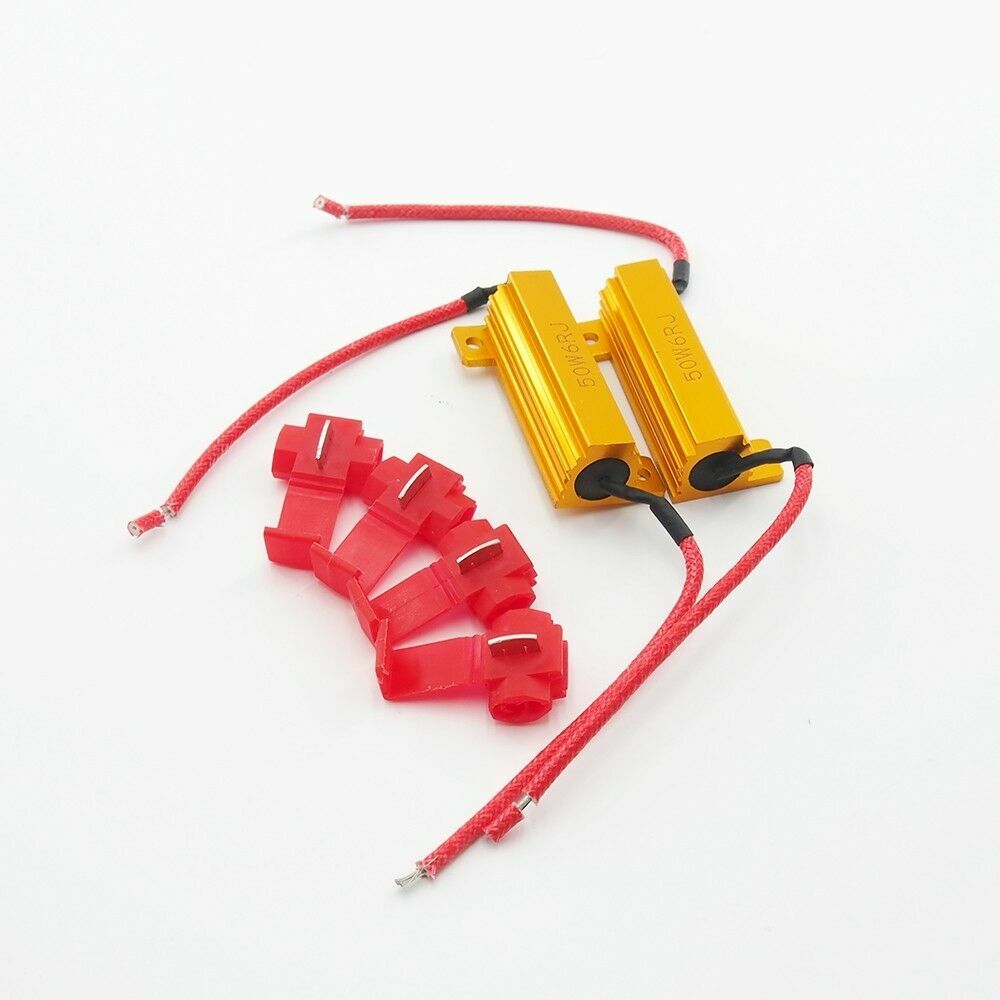 4PCS Load Resistor 50W 6RJ 6ohm LED Decoder FIX Hyper Flash Turn Signal Blinker