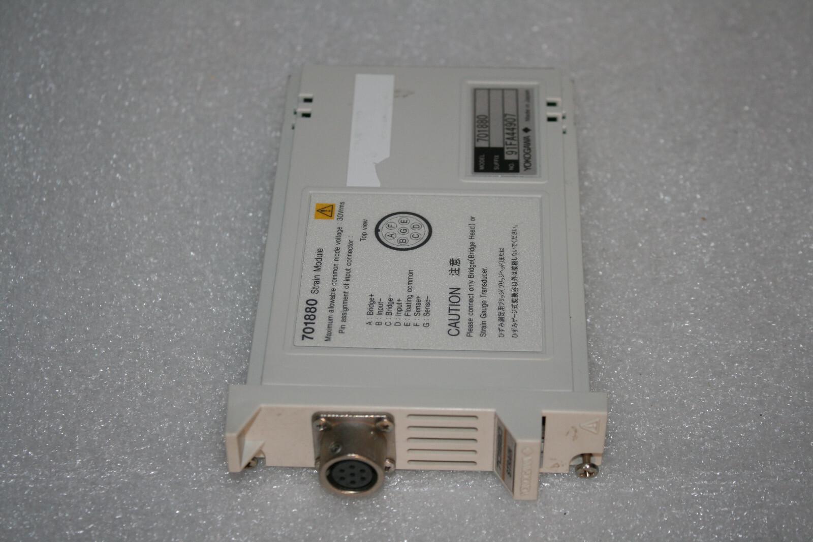 Yokogawa 701880 Strain Module for DL708E DL716