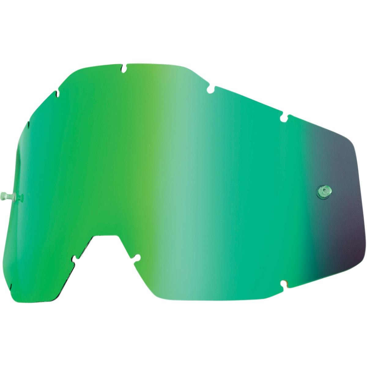 100% 51002-005-02 Dual Anti-Fog Lens for Racecraft/Accuri Goggles - Mirror Green