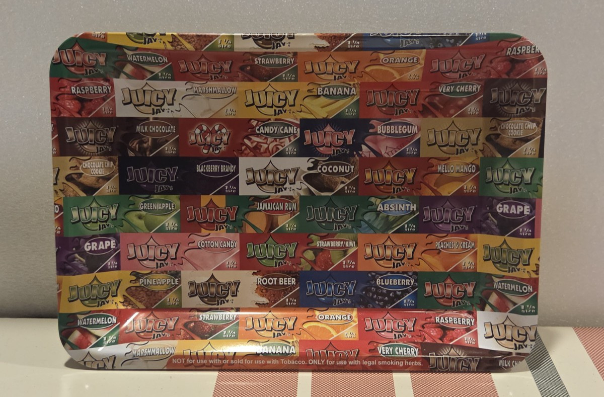 Juicy Jay's Flavored Papers - 5x7 Mini Metal Rolling Tray