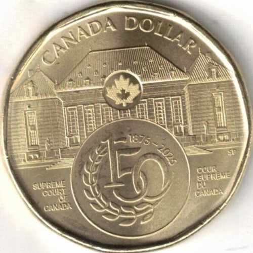 2025 Canadian Supreme Court Brilliant Uncirculated KCIII One Dollar Coin!