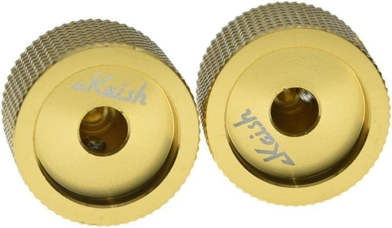 4pcs Guitar/Bass/AMPS Set Screw Aluminium Pot Knobs 1/4" Top Hat Knob Bell Knobs
