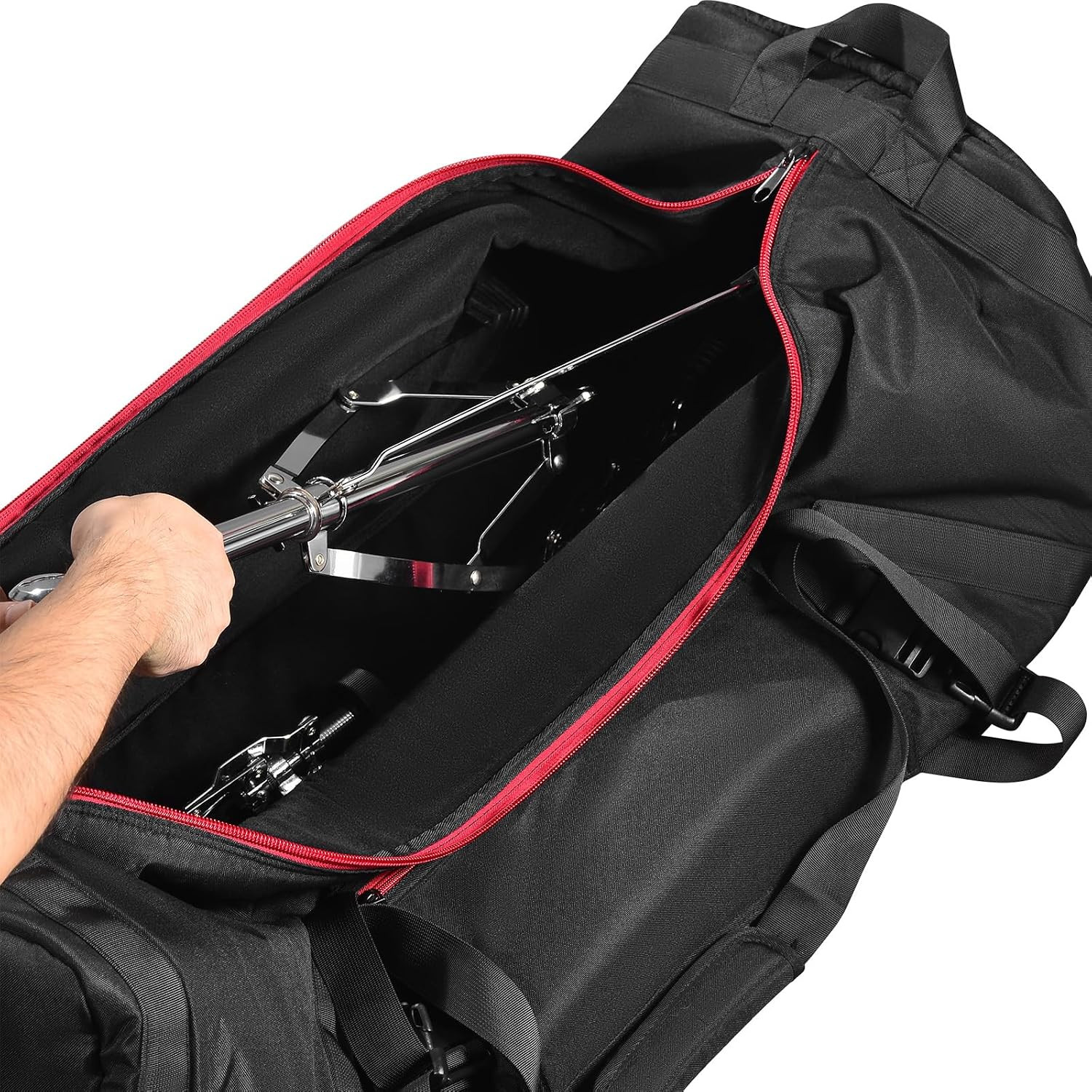 40" Heavy Duty Drum Hardware Bag - Protective Lightweight Drum Hardware Case for