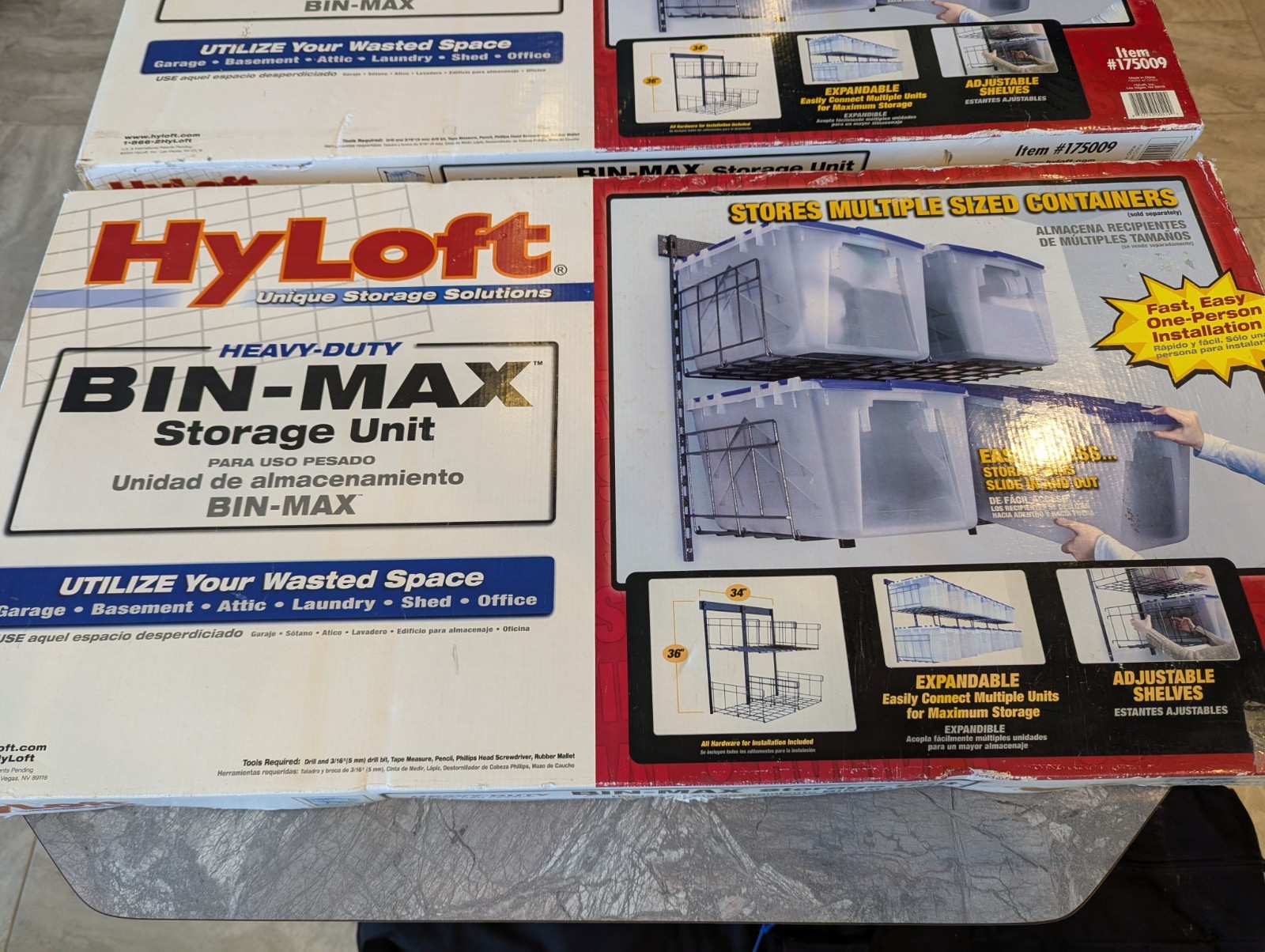 HyLoft Bin Max Storage Units- You Get 2 Brand New, Never Opened