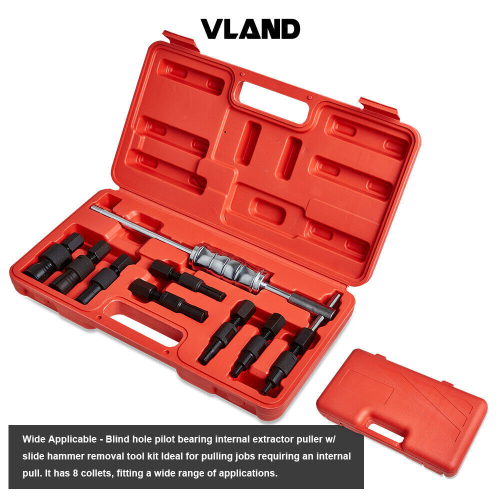 9PCS Inner Bearing Puller Remover Blind Hole Slide Hammer Internal Kit 8mm-32mm