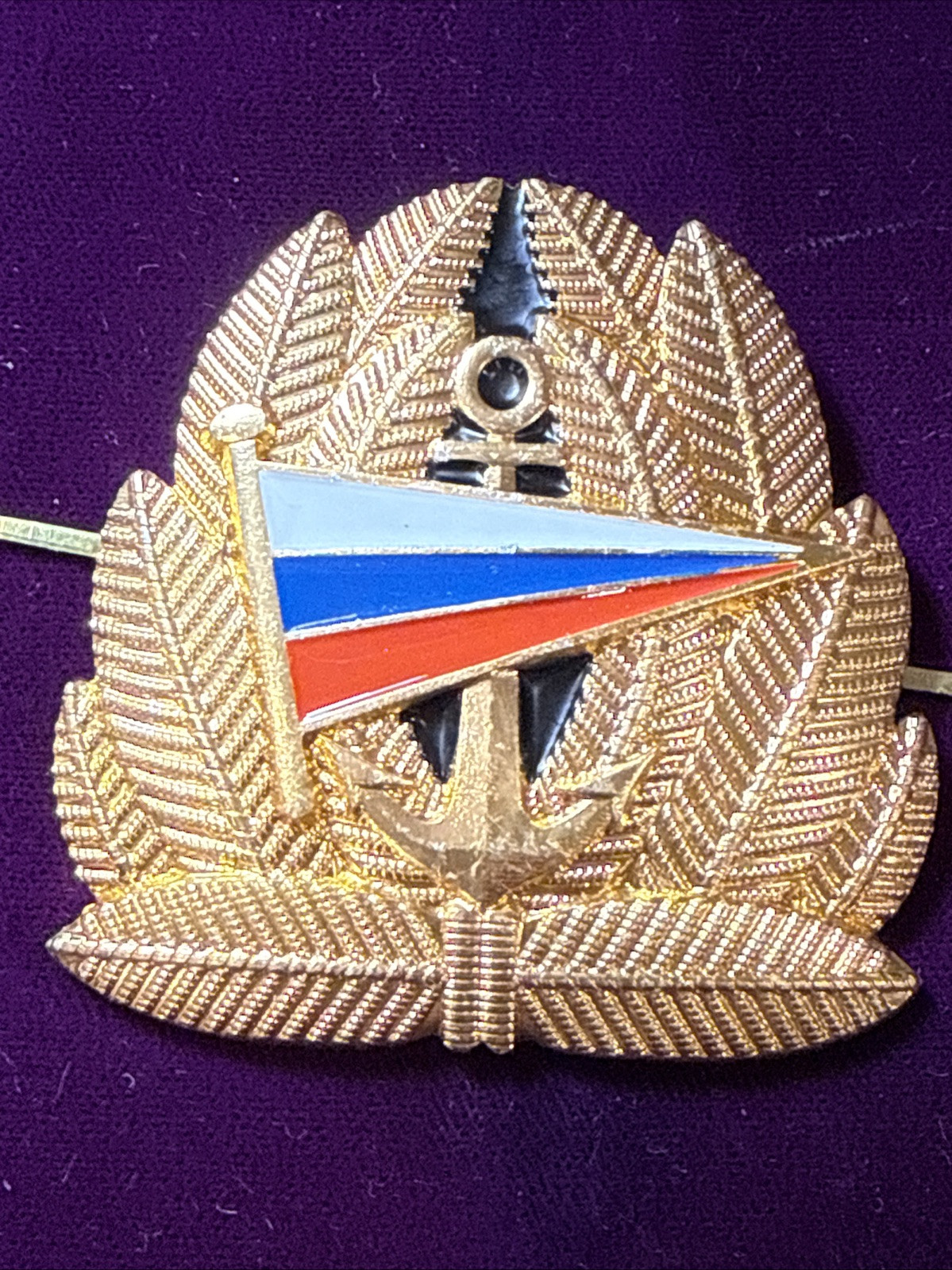 Russia Ministry of Defence Cockade of a Uniform Cap of Cadet of the Naval School
