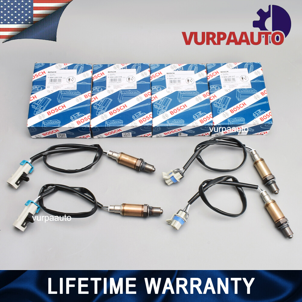4X Oxygen Sensor O2 Upstream For Chevy Tahoe Silverado 1500 5.3L 03-13 234-4668